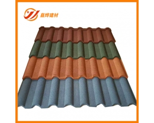 金屬瓦上面的彩砂顆粒有什么作用？